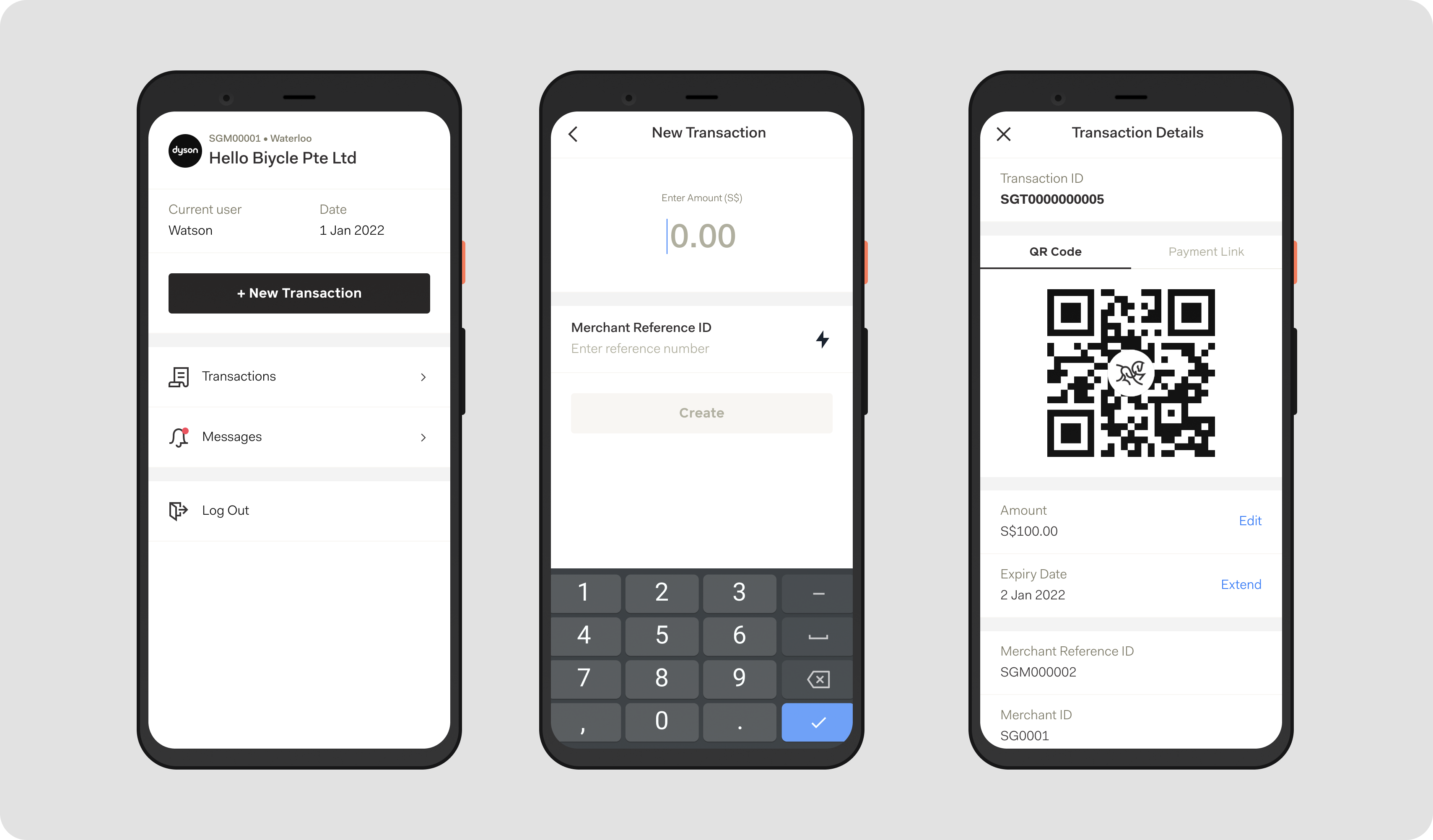 Merchant app