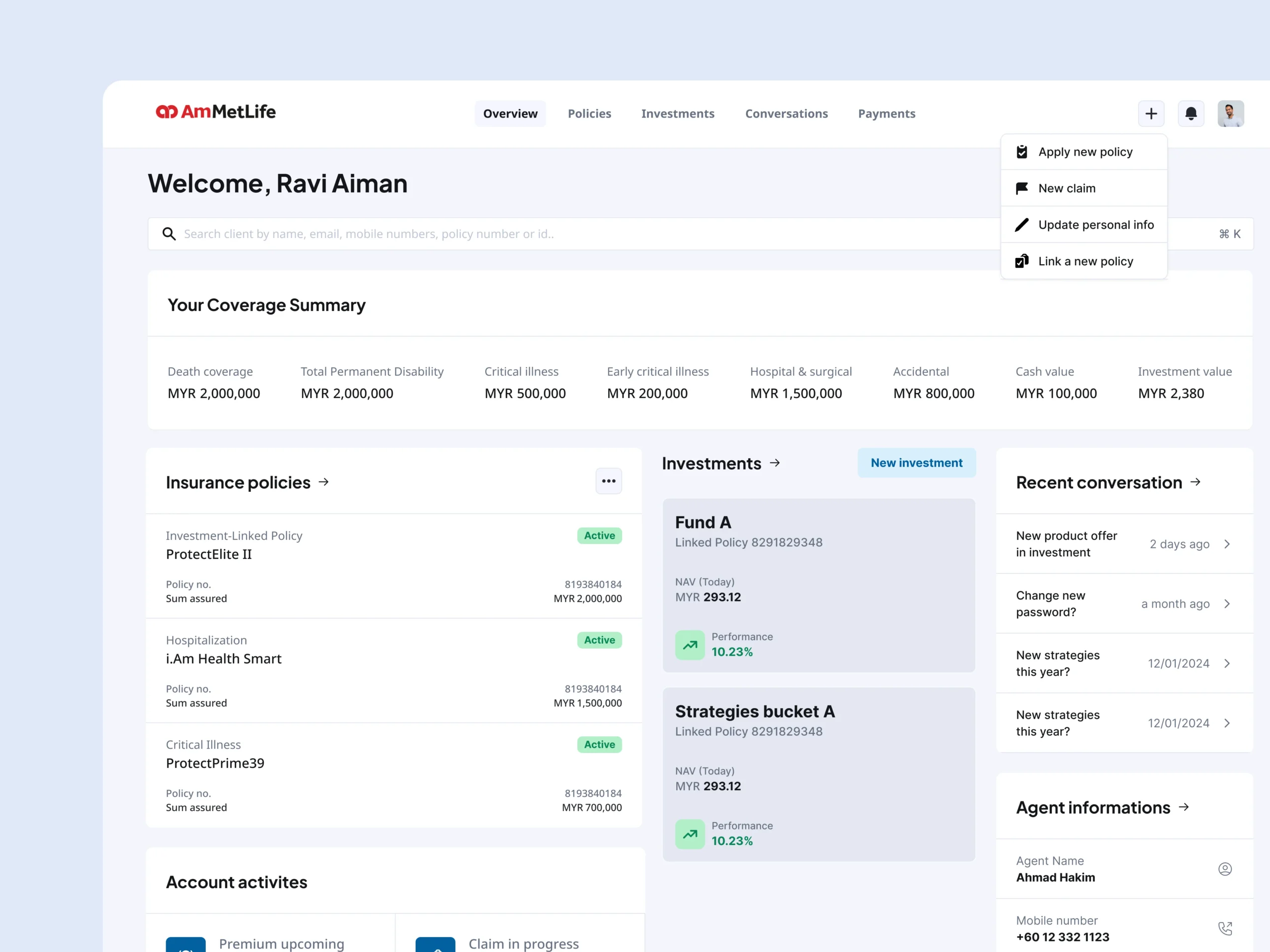 Insurance Dashboard