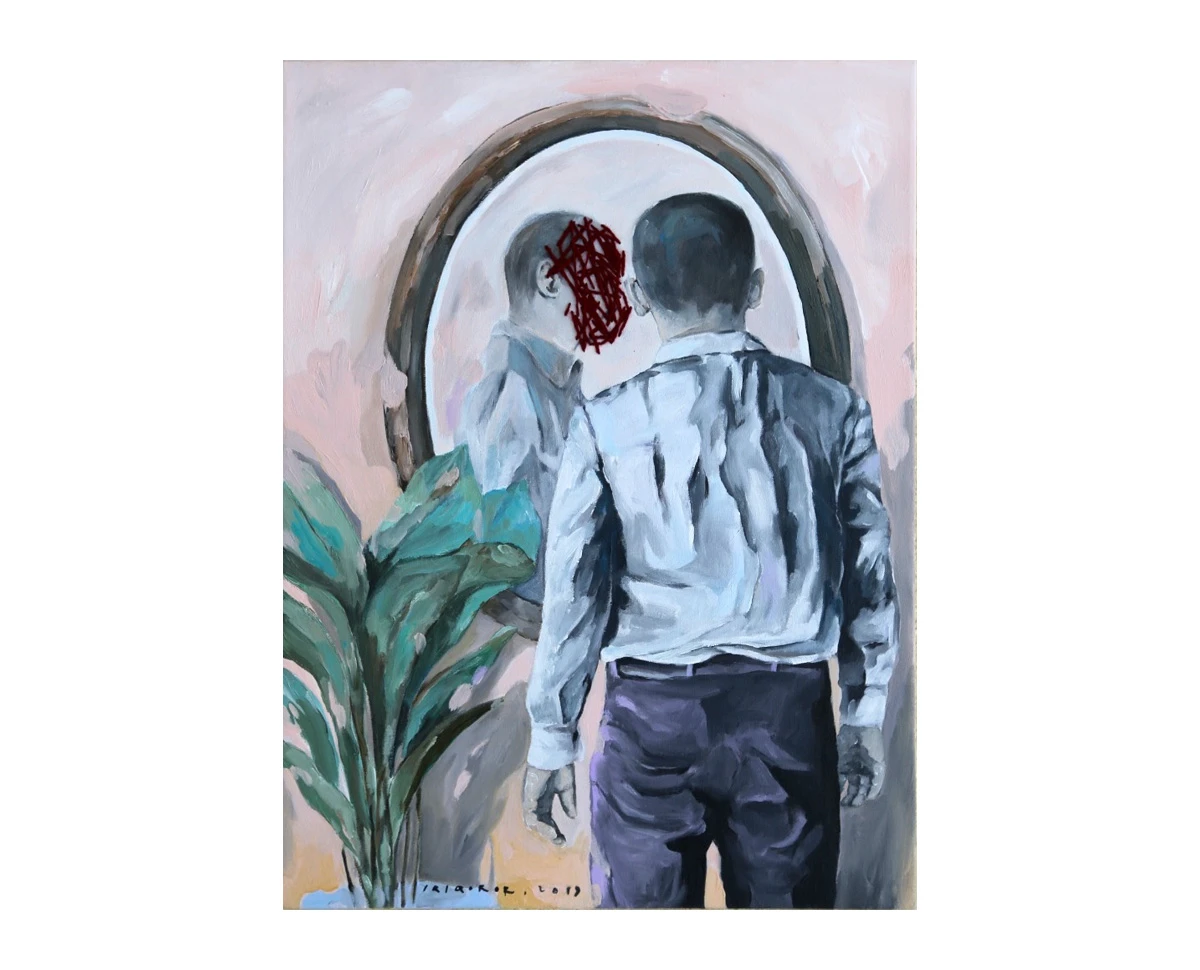 Man and a Mirror